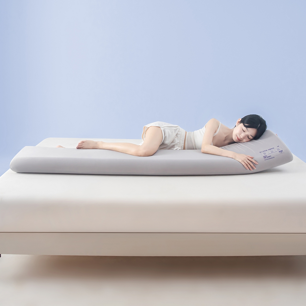 91家纺网 家纺一手货源 找家纺 贵夫人 2025新款加长款-双人深睡记忆枕枕头枕芯 35*120*8cm灰色单只