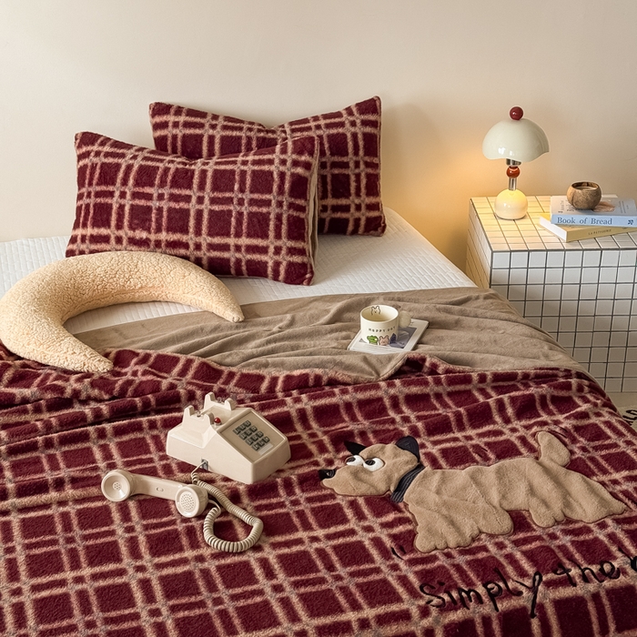 91家纺网 家纺一手货源 找家纺 九花鹿 2025新款仿羊绒毛毯毯子-艾瑞 艾瑞