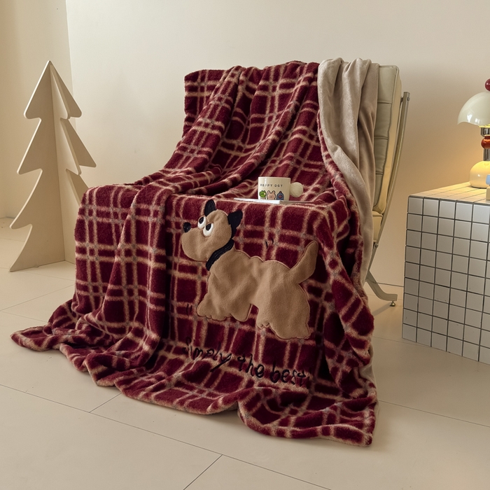 九花鹿 2025新款仿羊绒毛毯毯子-艾瑞 艾瑞