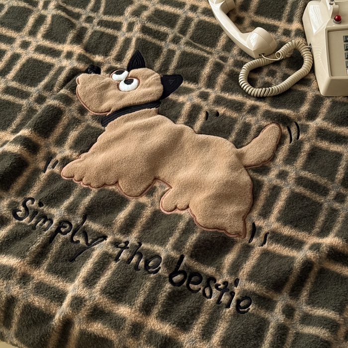 91家纺网 家纺一手货源 找家纺 九花鹿 2025新款仿羊绒毛毯毯子-艾瑞 艾瑞-茶绿