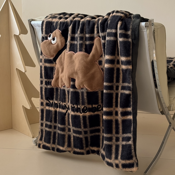 91家纺网 家纺一手货源 找家纺 九花鹿 2025新款仿羊绒毛毯毯子-艾瑞 艾瑞-深灰