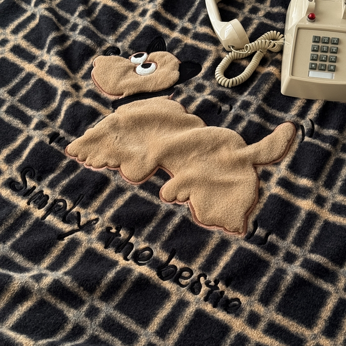 91家纺网 家纺一手货源 找家纺 九花鹿 2025新款仿羊绒毛毯毯子-艾瑞 艾瑞-深灰