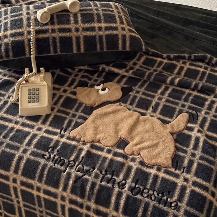 91家纺网 家纺一手货源 找家纺 九花鹿 2025新款仿羊绒毛毯毯子-艾瑞 艾瑞-深灰