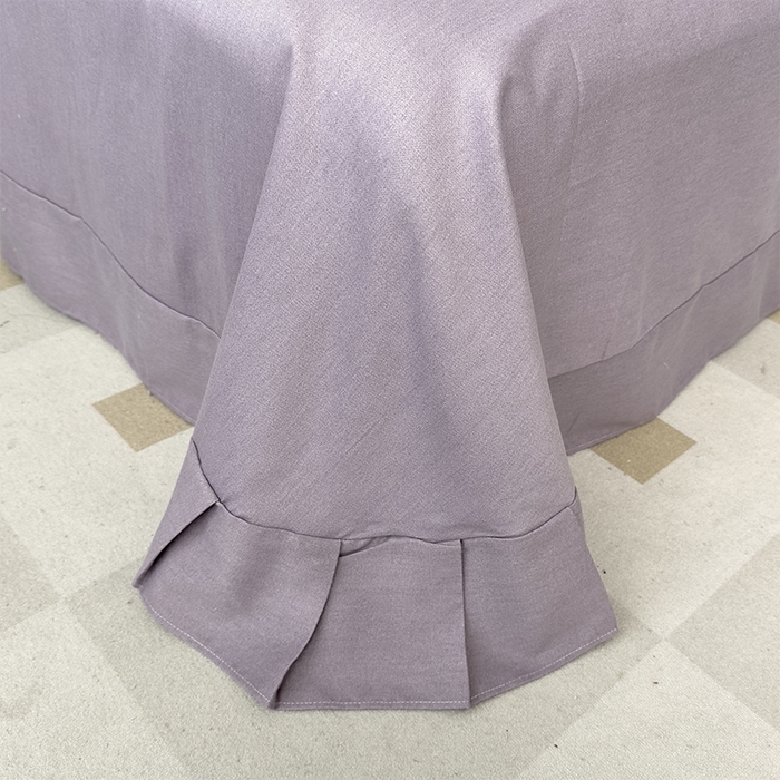 91家纺网 家纺一手货源 找家纺 优品阁 2024新款全棉磨毛四件套单品系列-单被套 岸边蒲草-紫