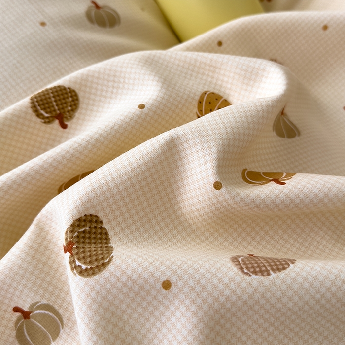 91家纺网 家纺一手货源 找家纺 优品阁 2024新款全棉磨毛四件套单品系列-单被套 贝贝南瓜