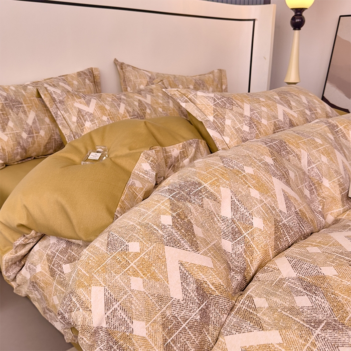 91家纺网 家纺一手货源 找家纺 优品阁 2024新款全棉磨毛四件套单品系列-单被套 妮可