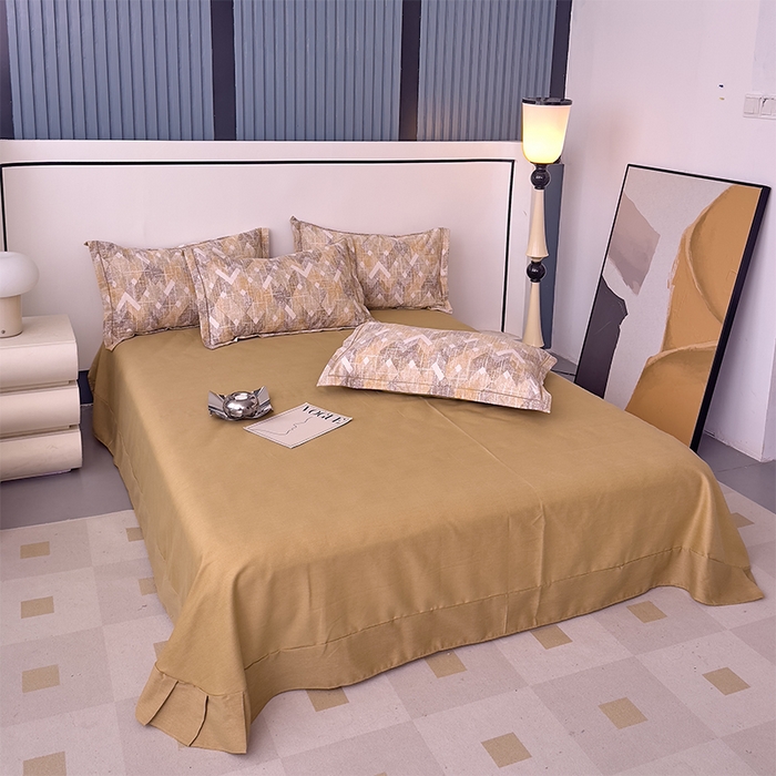 91家纺网 家纺一手货源 找家纺 优品阁 2024新款全棉磨毛四件套单品系列-单被套 妮可