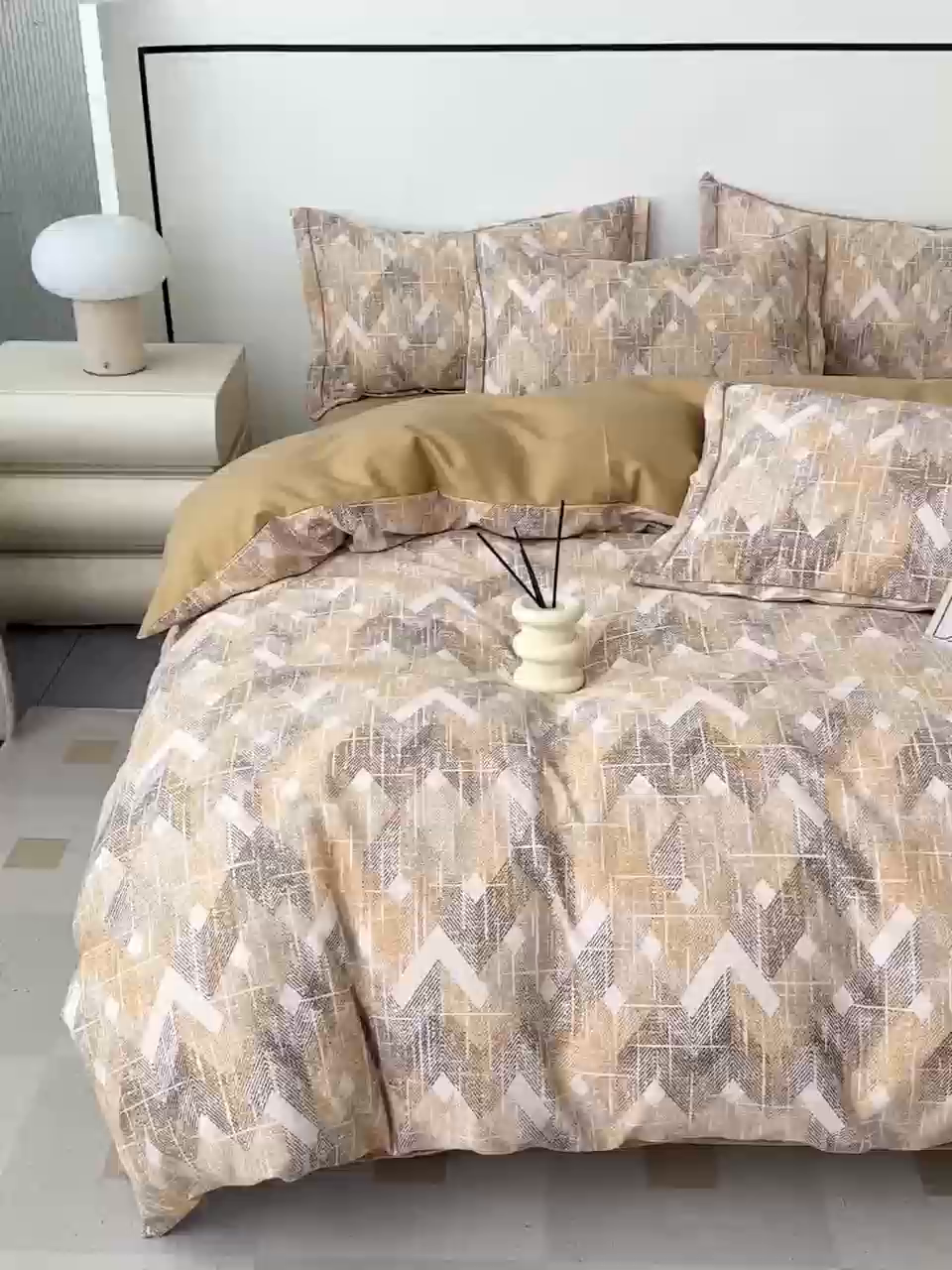 91家纺网 家纺一手货源 找家纺 优品阁 2024新款全棉磨毛四件套单品系列-单被套 妮可