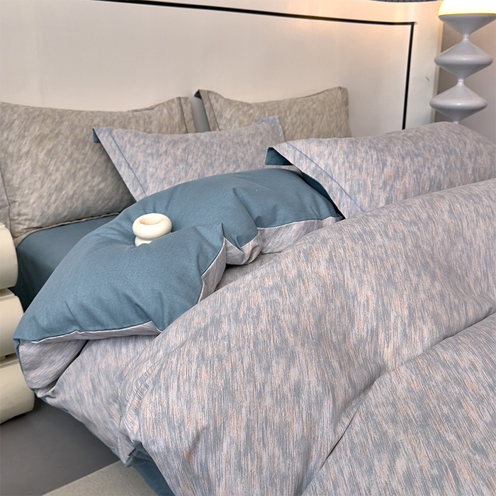 91家纺网 家纺一手货源 找家纺 优品阁 2024新款全棉磨毛四件套单品系列-单被套 阿华田-蓝