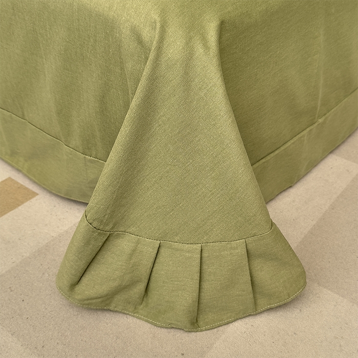 91家纺网 家纺一手货源 找家纺 优品阁 2024新款全棉磨毛四件套单品系列-单被套 阿华田-绿