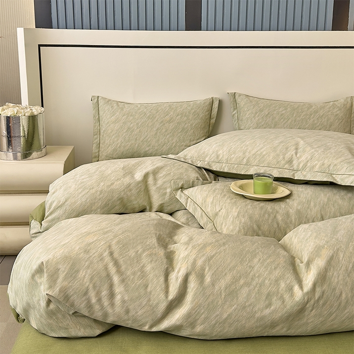 91家纺网 家纺一手货源 找家纺 优品阁 2024新款全棉磨毛四件套单品系列-单被套 阿华田-绿