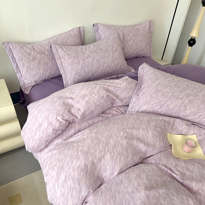 91家纺网 家纺一手货源 找家纺 优品阁 2024新款全棉磨毛四件套单品系列-单被套 阿华田-紫