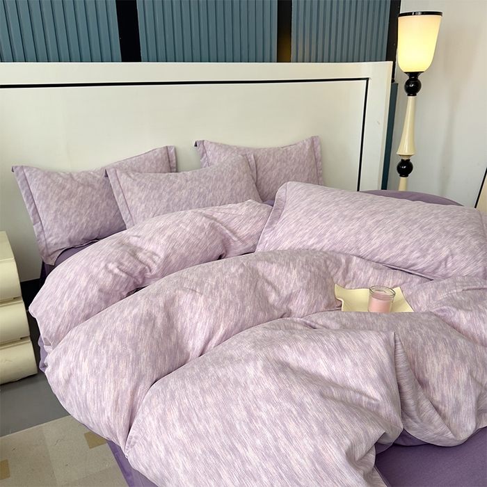 91家纺网 家纺一手货源 找家纺 优品阁 2024新款全棉磨毛四件套单品系列-单被套 阿华田-紫