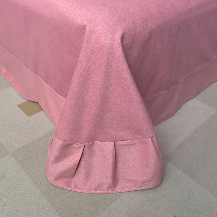 91家纺网 家纺一手货源 找家纺 优品阁 2024新款全棉磨毛四件套单品系列-单被套 暗木幽香-粉