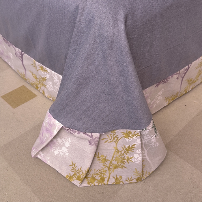 91家纺网 家纺一手货源 找家纺 优品阁 2024新款全棉磨毛四件套单品系列-单被套 暗木幽香-灰