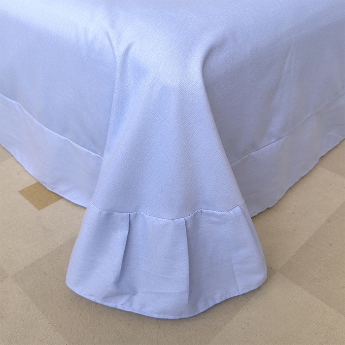 91家纺网 家纺一手货源 找家纺 优品阁 2024新款全棉磨毛四件套单品系列-单被套 喵喵-蓝