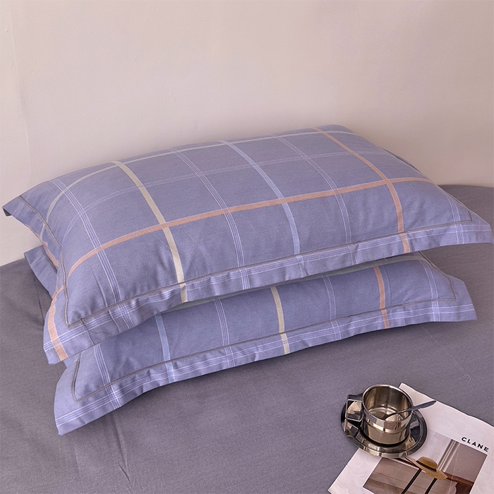 91家纺网 家纺一手货源 找家纺 优品阁 2024新款全棉磨毛四件套单品系列-单被套 斯坦福-蓝