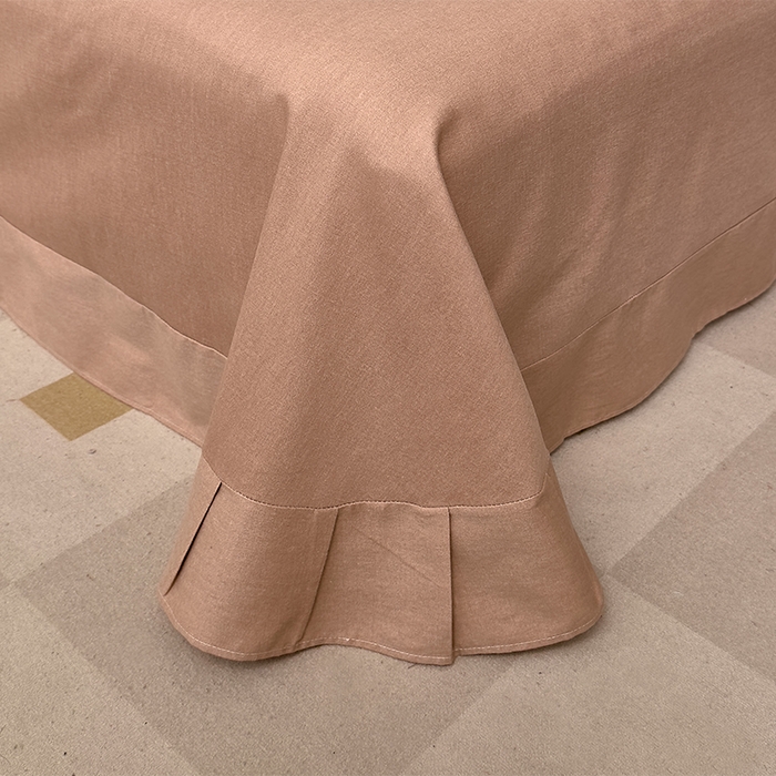 91家纺网 家纺一手货源 找家纺 优品阁 2024新款全棉磨毛四件套单品系列-单被套 乌木茶香-米