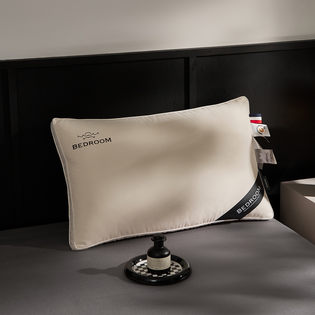 91家纺网 家纺一手货源 找家纺 境月枕芯坊 2025新款防螨抑菌防霉云绒枕枕头枕芯 云绒枕优雅本色