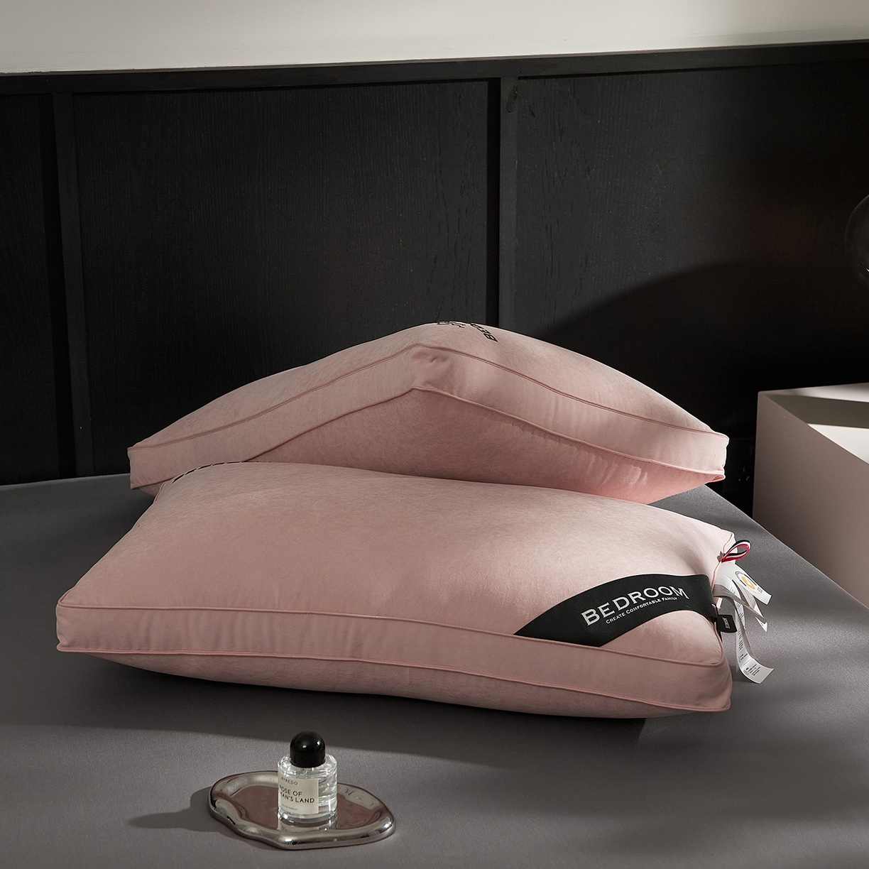 91家纺网 家纺一手货源 找家纺 境月枕芯坊 2025新款防螨抑菌防霉云绒枕枕头枕芯 云绒枕-豆沙