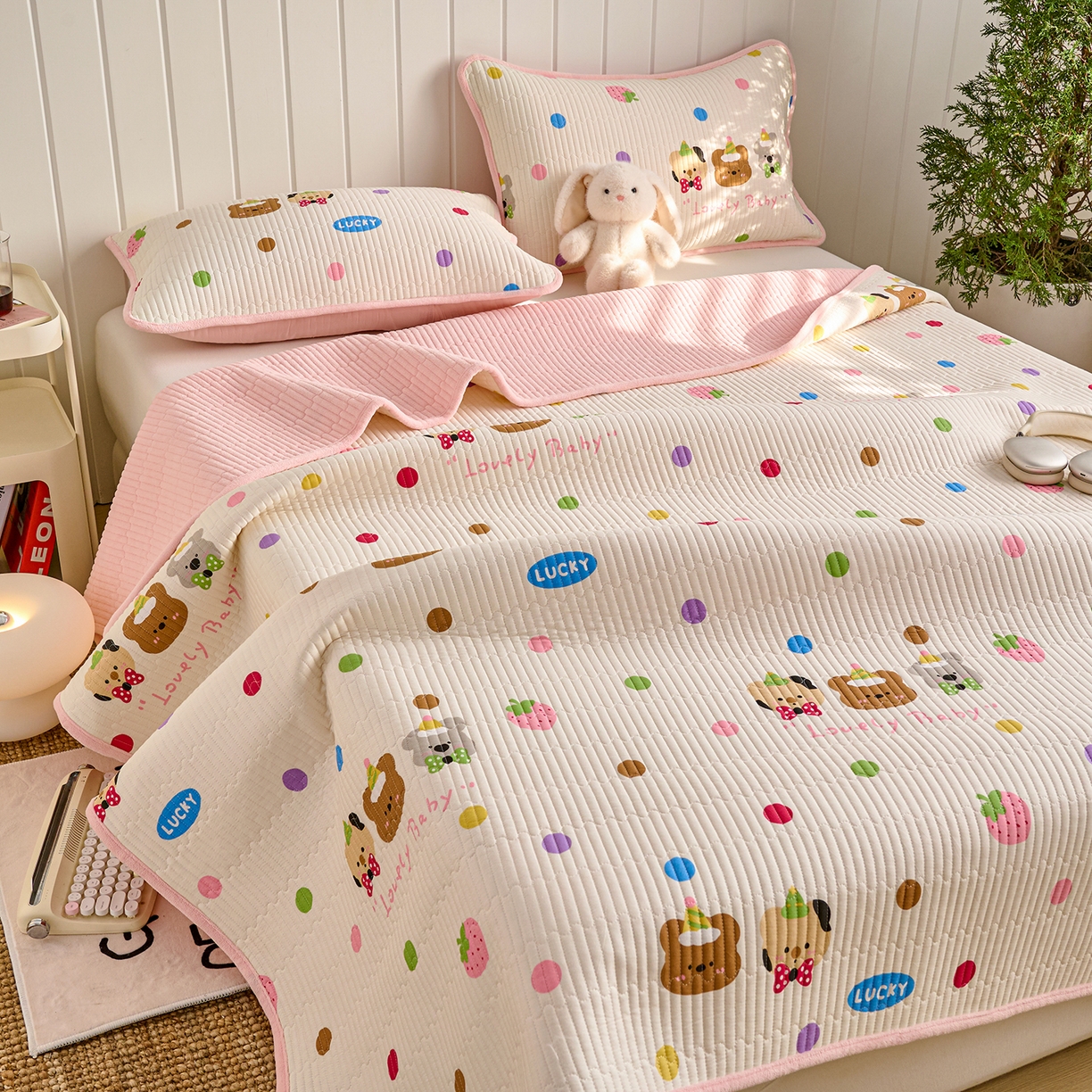 91家纺网 家纺一手货源 找家纺 X猫先生 2026新品A全棉B牛奶绒床盖一面全棉一面牛奶绒床盖炕盖加厚床单床垫四季款系列三 冒险家（A棉B绒）