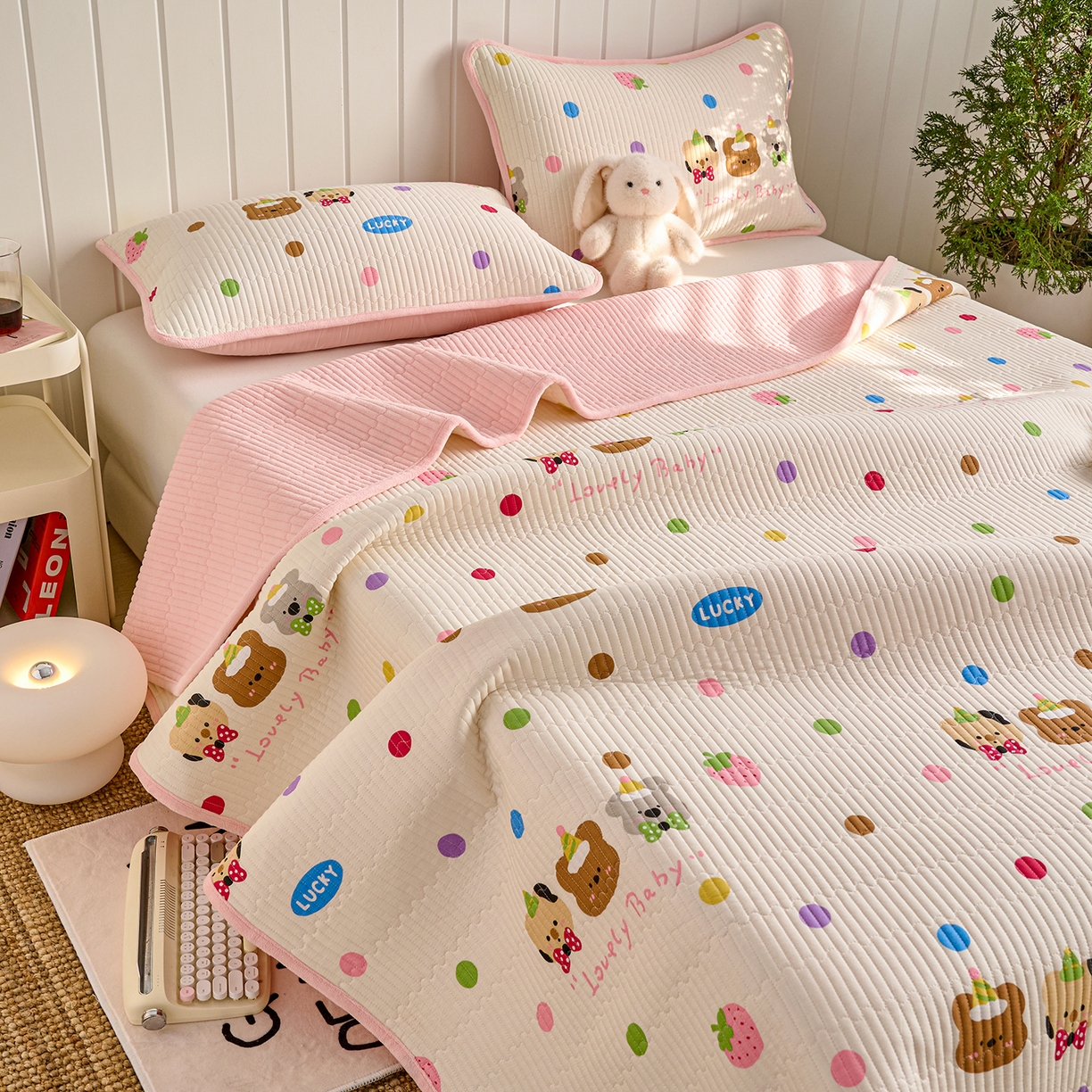 91家纺网 家纺一手货源 找家纺 X猫先生 2026新品A全棉B牛奶绒床盖一面全棉一面牛奶绒床盖炕盖加厚床单床垫四季款系列三 冒险家（A棉B绒）