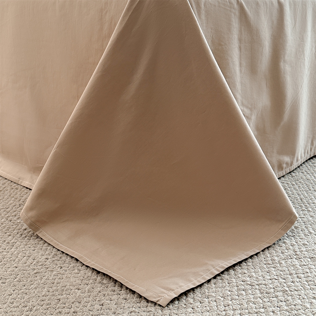 91家纺网 家纺一手货源 找家纺 笙意家纺 2025新款全棉纯棉60水洗亮面浮雕立体提花四件套 梵花绘-金属灰