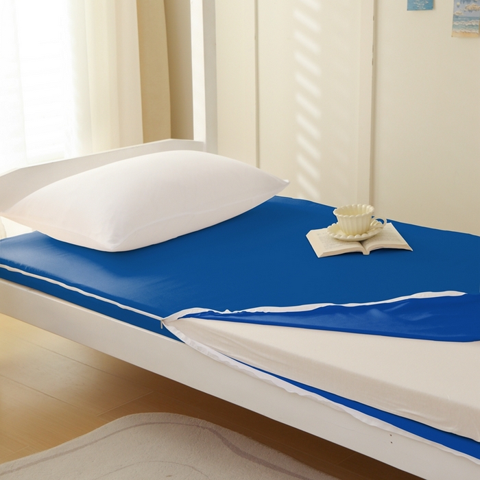 91家纺网 家纺一手货源 找家纺 啊雅家居 2026新款L形拉链全包床垫套学生宿舍家用被褥套 克莱因蓝