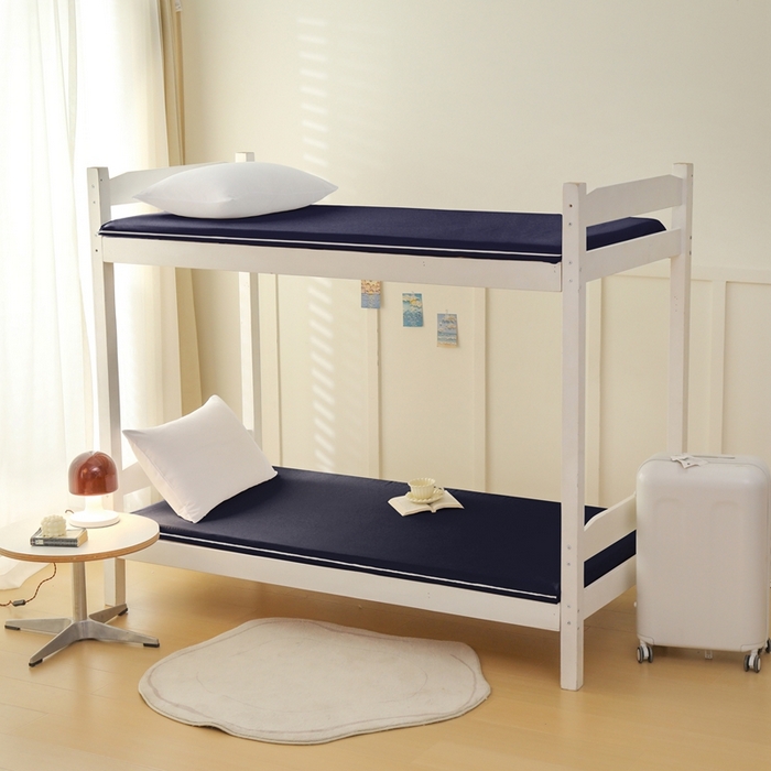 91家纺网 家纺一手货源 找家纺 啊雅家居 2026新款L形拉链全包床垫套学生宿舍家用被褥套 藏青