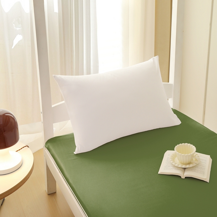 91家纺网 家纺一手货源 找家纺 啊雅家居 2026新款L形拉链全包床垫套学生宿舍家用被褥套 草绿