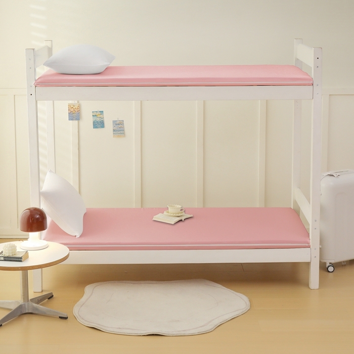 91家纺网 家纺一手货源 找家纺 啊雅家居 2026新款L形拉链全包床垫套学生宿舍家用被褥套 粉色