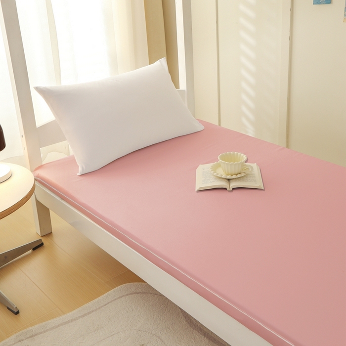 91家纺网 家纺一手货源 找家纺 啊雅家居 2026新款L形拉链全包床垫套学生宿舍家用被褥套 粉色