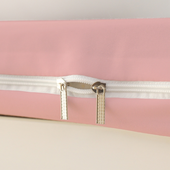 91家纺网 家纺一手货源 找家纺 啊雅家居 2026新款L形拉链全包床垫套学生宿舍家用被褥套 粉色