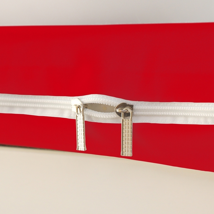 91家纺网 家纺一手货源 找家纺 啊雅家居 2026新款L形拉链全包床垫套学生宿舍家用被褥套 红色