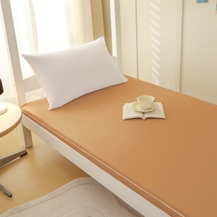 91家纺网 家纺一手货源 找家纺 啊雅家居 2026新款L形拉链全包床垫套学生宿舍家用被褥套 咖色