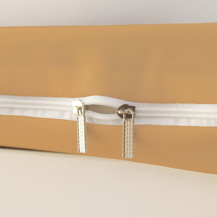 91家纺网 家纺一手货源 找家纺 啊雅家居 2026新款L形拉链全包床垫套学生宿舍家用被褥套 咖色