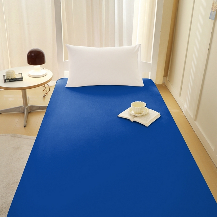 91家纺网 家纺一手货源 找家纺 啊雅家居 2026新款L形拉链全包床垫套学生宿舍家用被褥套 克莱因蓝