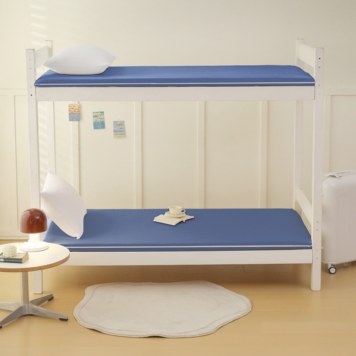 91家纺网 家纺一手货源 找家纺 啊雅家居 2026新款L形拉链全包床垫套学生宿舍家用被褥套 蓝色