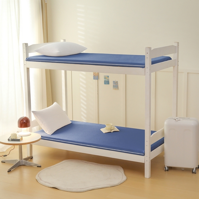 91家纺网 家纺一手货源 找家纺 啊雅家居 2026新款L形拉链全包床垫套学生宿舍家用被褥套 蓝色