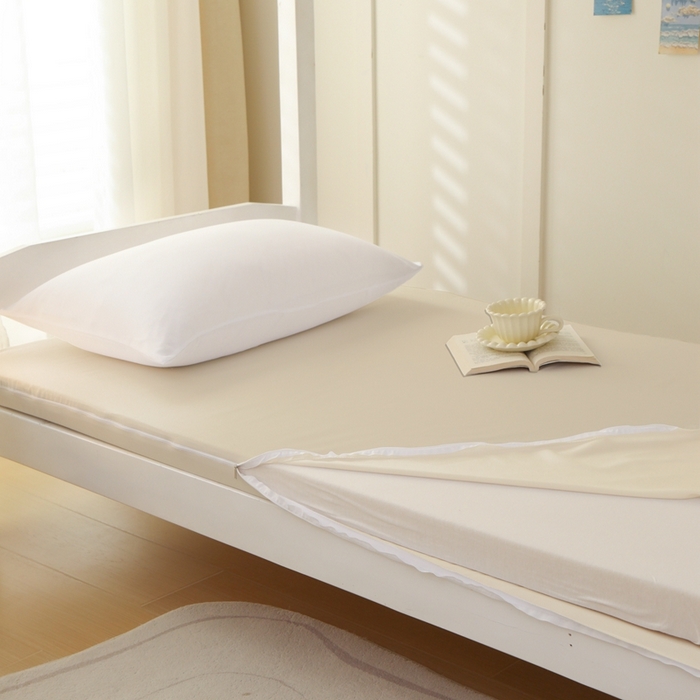 啊雅家居 2026新款L形拉链全包床垫套学生宿舍家用被褥套 梦幻黄