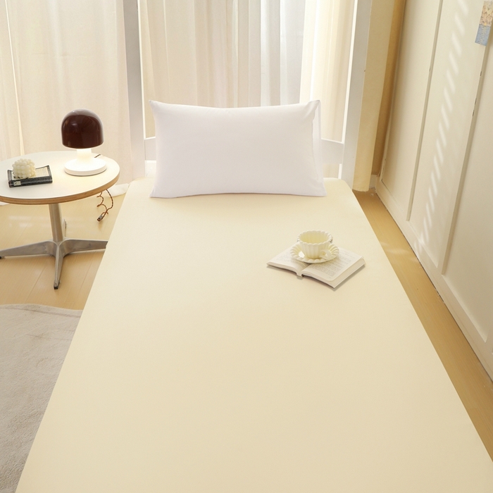 91家纺网 家纺一手货源 找家纺 啊雅家居 2026新款L形拉链全包床垫套学生宿舍家用被褥套 梦幻黄