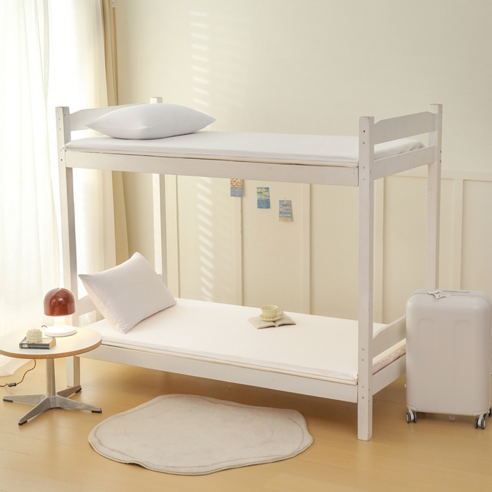 91家纺网 家纺一手货源 找家纺 啊雅家居 2026新款L形拉链全包床垫套学生宿舍家用被褥套 米白