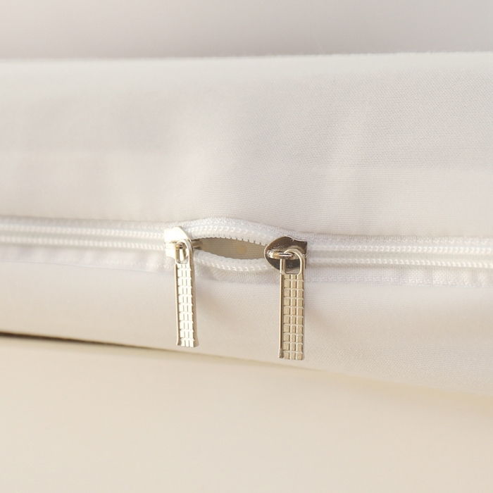 91家纺网 家纺一手货源 找家纺 啊雅家居 2026新款L形拉链全包床垫套学生宿舍家用被褥套 米白