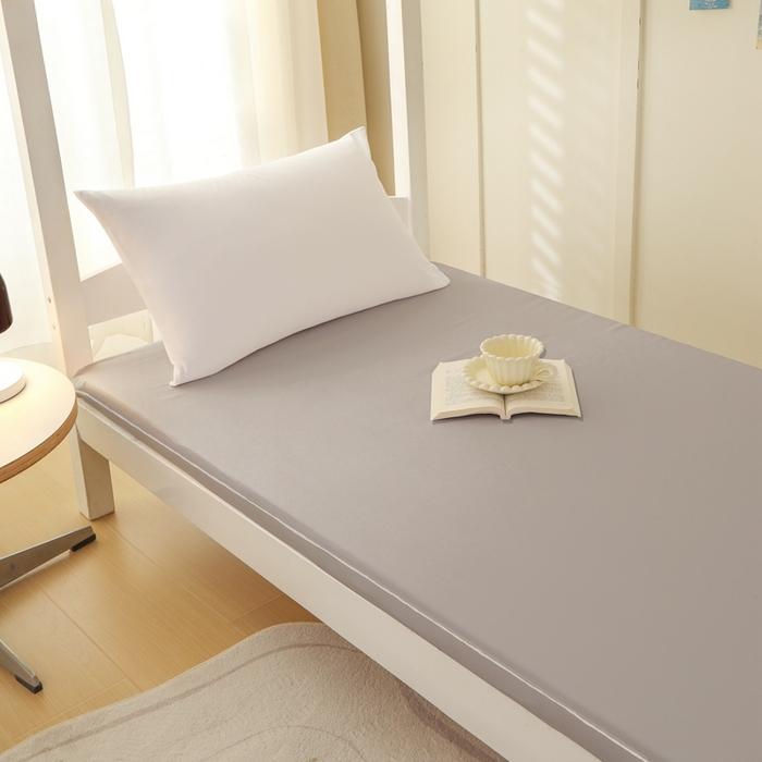 91家纺网 家纺一手货源 找家纺 啊雅家居 2026新款L形拉链全包床垫套学生宿舍家用被褥套 浅灰