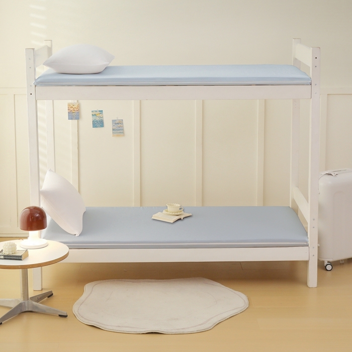 91家纺网 家纺一手货源 找家纺 啊雅家居 2026新款L形拉链全包床垫套学生宿舍家用被褥套 浅蓝灰