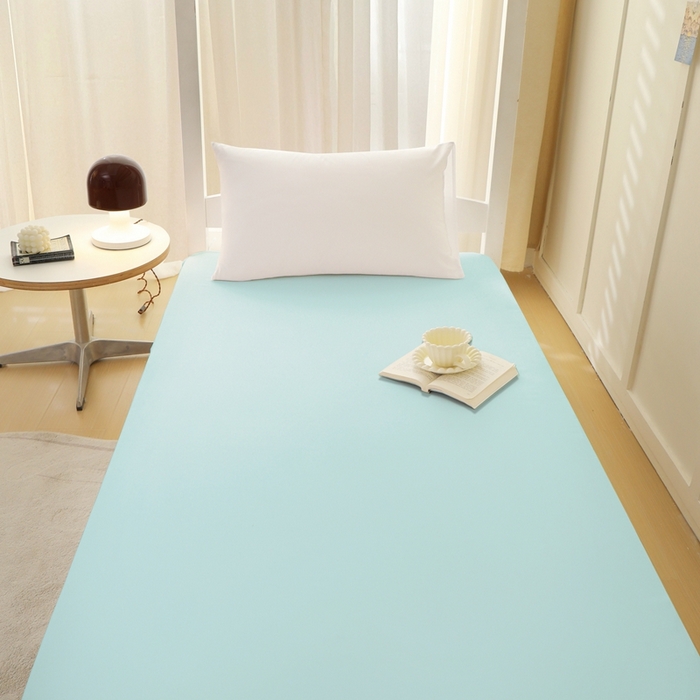 91家纺网 家纺一手货源 找家纺 啊雅家居 2026新款L形拉链全包床垫套学生宿舍家用被褥套 水绿