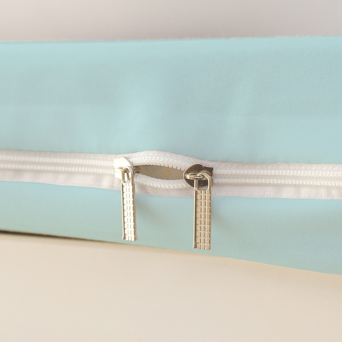 91家纺网 家纺一手货源 找家纺 啊雅家居 2026新款L形拉链全包床垫套学生宿舍家用被褥套 水绿