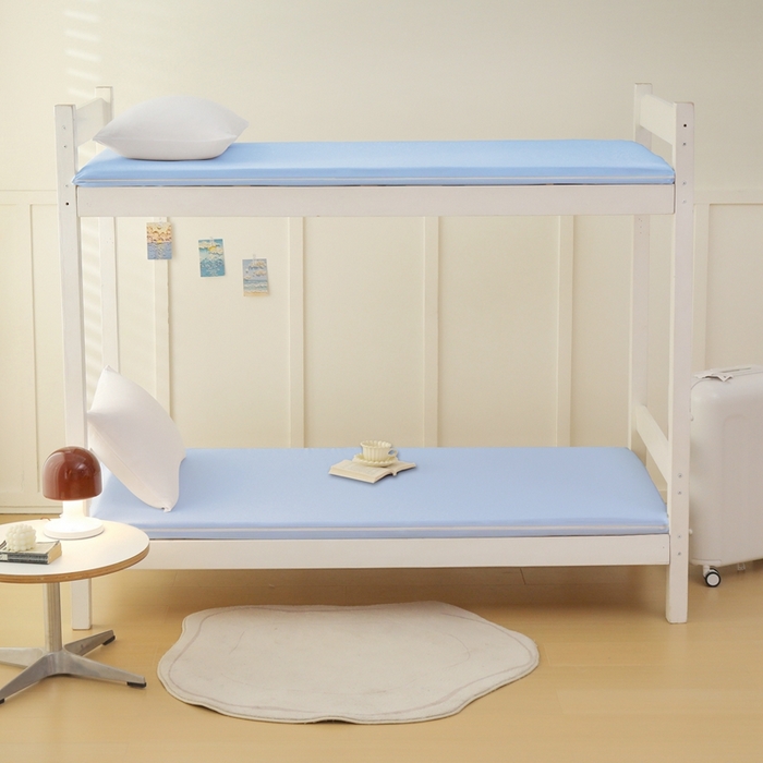 91家纺网 家纺一手货源 找家纺 啊雅家居 2026新款L形拉链全包床垫套学生宿舍家用被褥套 天空蓝