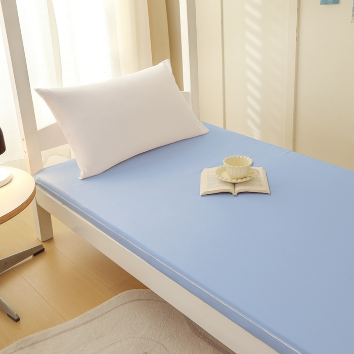 91家纺网 家纺一手货源 找家纺 啊雅家居 2026新款L形拉链全包床垫套学生宿舍家用被褥套 天空蓝