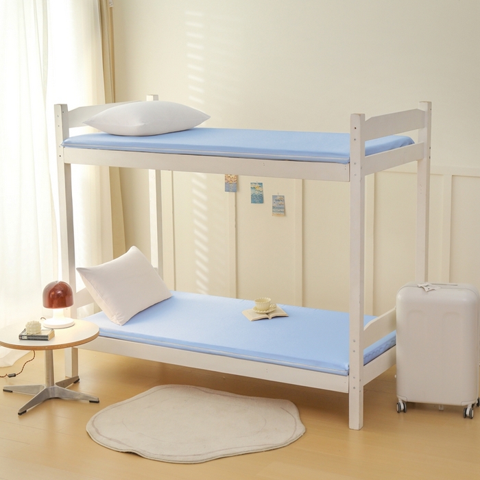 91家纺网 家纺一手货源 找家纺 啊雅家居 2026新款L形拉链全包床垫套学生宿舍家用被褥套 天空蓝